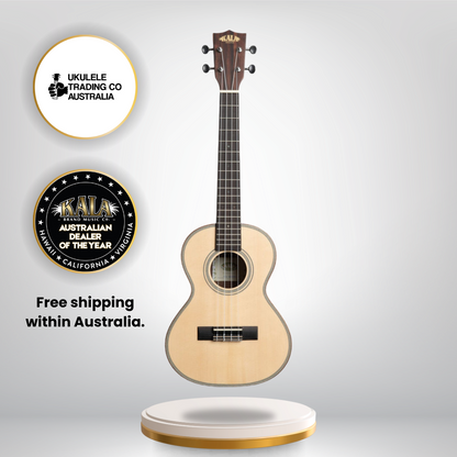 Kala KA-SSEBY-T Tenor Ukulele solid spruce top striped ebony sides