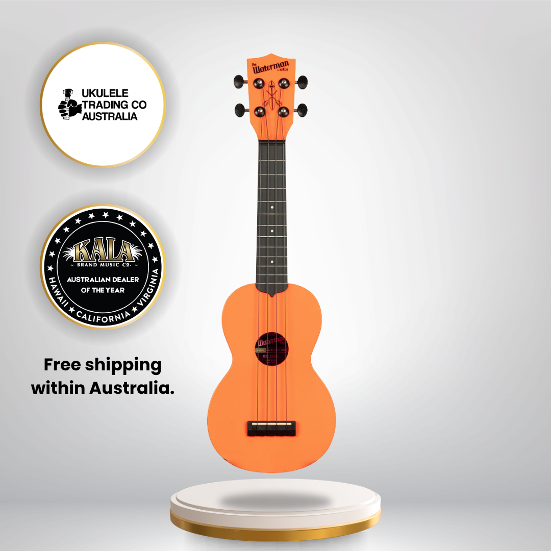 KA-R-WMS-OR-S Kala Waterman Soprano Ukulele Recycled Eco-Friendly Soprano Ukulele Australia