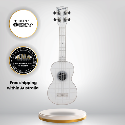 KA-WMT-CL-S Frosted Glass Transparent Soprano Waterman Ukulele