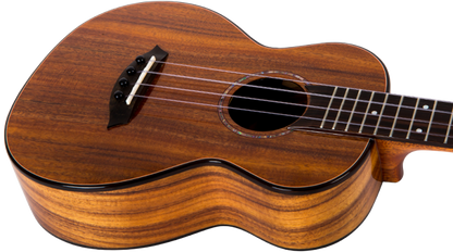 PHANTOMEQA Flight Phantom EQ-A Tenor Ukulele Electro-acoustic all-solid acacia tenor ukulele. Ukulele Trading Co Australia