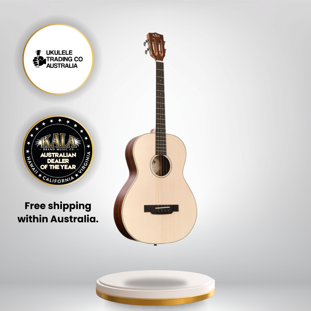 Solid spruce top pau ferro tenor guitar with satin finish