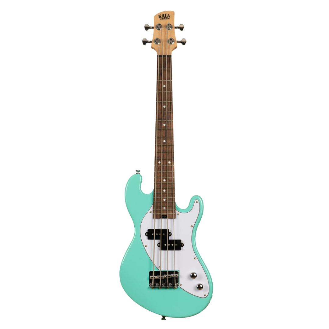 Surf Green Kala Solid Body U•BASS® with passive split-coil pickup for deep, punchy bass tones.