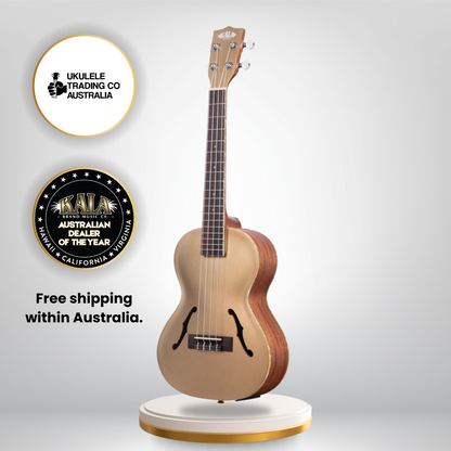 Kala KA-JTE-KZGD archtop ukulele with rosewood fretboard and mahogany neck