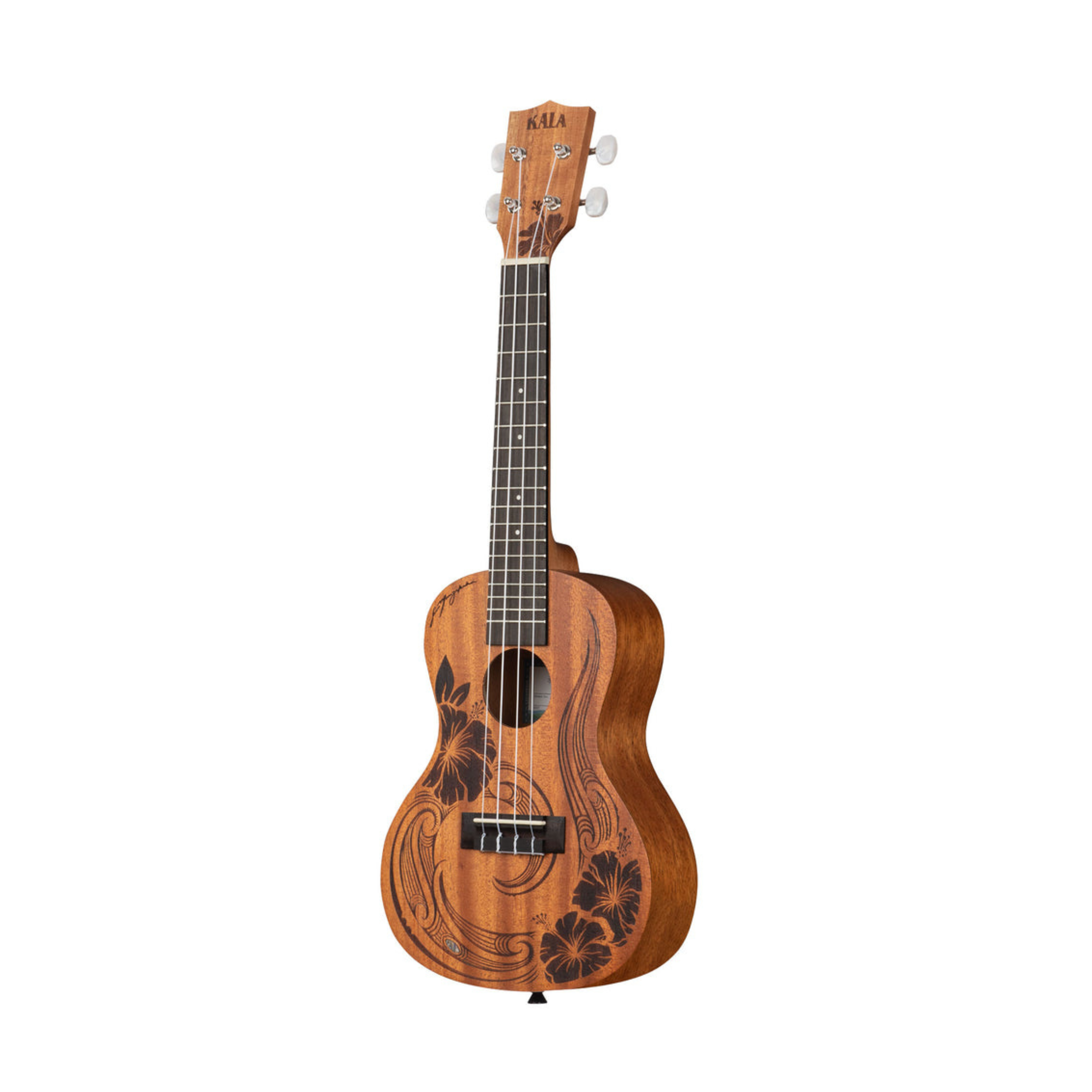 Kala KA-UNITY-C Mahogany Concert Ukulele with laser-etched design symbolizing unity. Warm tones and cultural artistry.