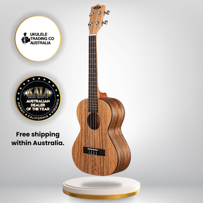 Kala KA-PWT Pacific Walnut Tenor Ukulele – satin finish, striking grain, tenor size.