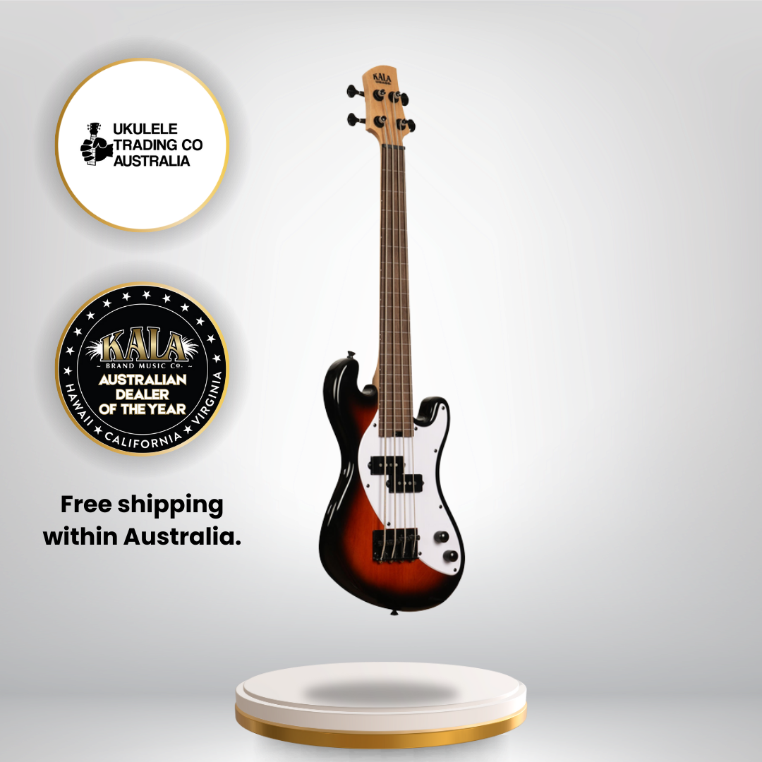 Kala Sunburst Fretless U•BASS® electric bass guitar