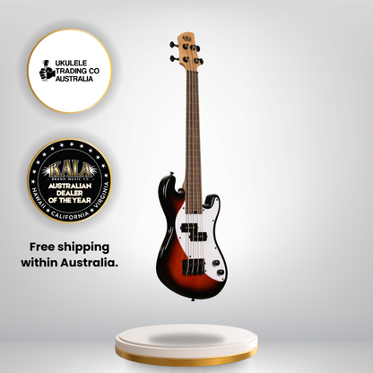 Kala Sunburst Fretless U•BASS® electric bass guitar