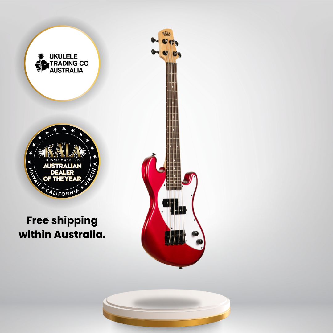 Candy Apple Red Kala U•BASS electric bass