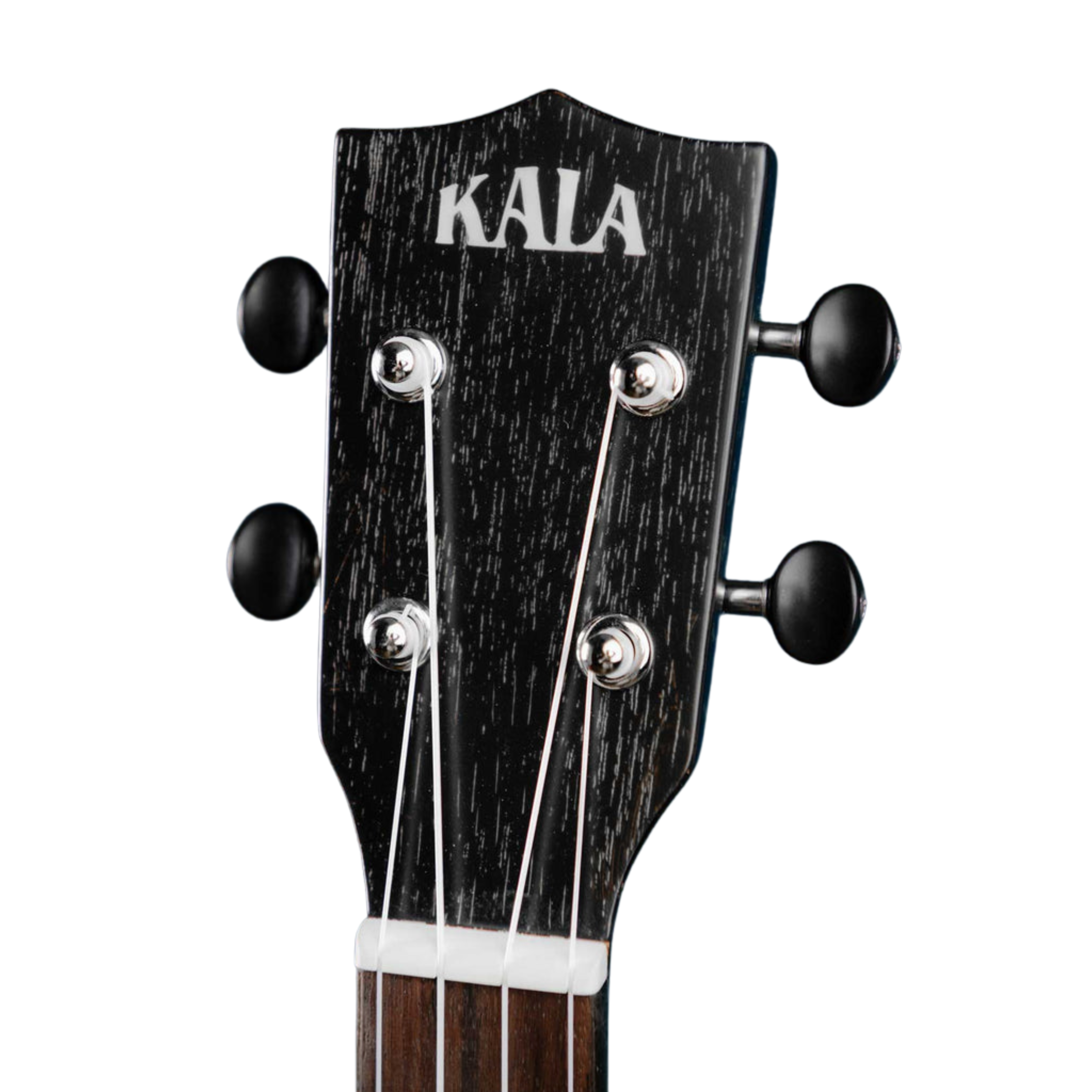 Kala KA-SDH-BE baritone ukulele with Salt &amp; Pepper Doghair gloss finish and built-in Fishman EQ.