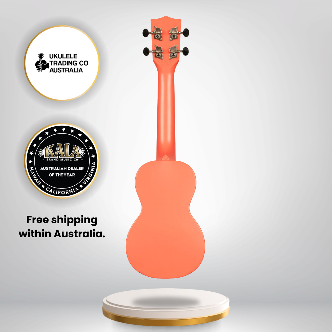 KA-R-WMS-PK-S Kala Pink Dusk Recycled Waterman Soprano Ukulele - Eco-Friendly Travel Ukulele - Australia
