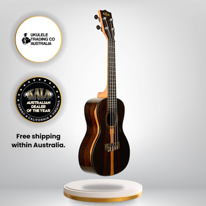 Kala KA-ZCT-C Concert Ukulele made from highly figured Ziricote wood