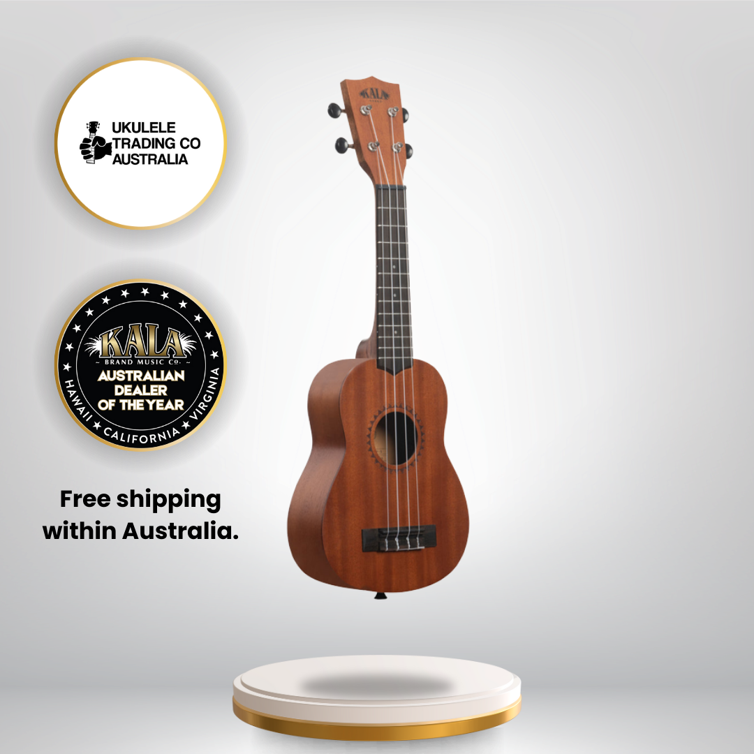 Kala KALA-LTP-S soprano ukulele starter kit with tuner, tote bag, and lessons