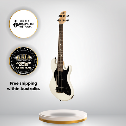 Kala Solid Body 4-String Sweet Cream Fretted U•BASS® – UBASS-SB-CR-FS