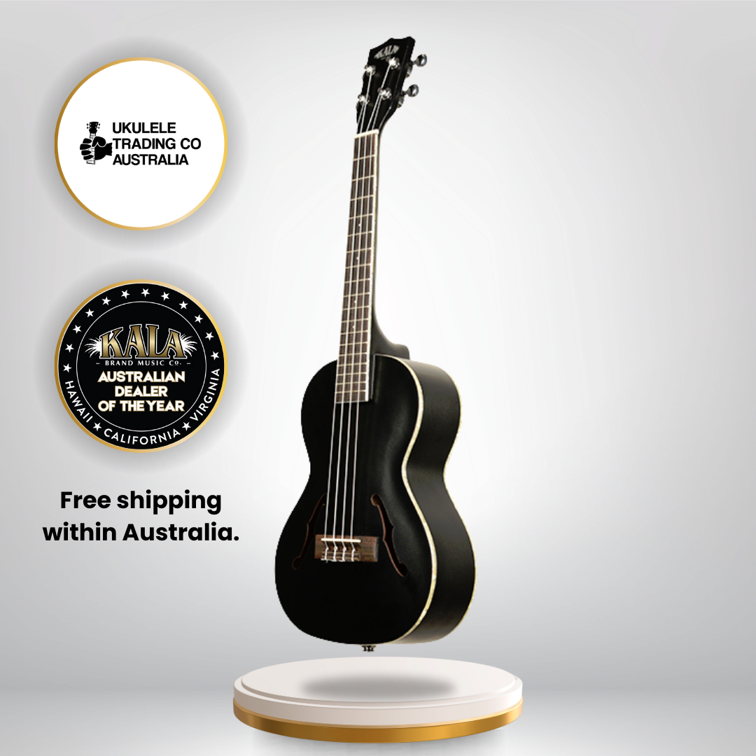 Kala KA-JTE-MTB Jazz Archtop Electric Tenor Ukulele – Tobacco Burst Finish