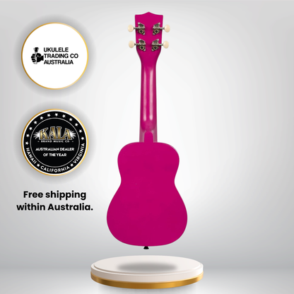 NUKHAPPY CAMPER Kala Ukadelic Happy Camper Soprano Ukulele Camping Art Ukulele Australia