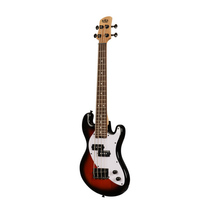 Solid Body 4-String Sunburst Fretted U•BASS® - Kala - UBASS-SB-TB-FS. Rich bass tones with a sleek sunburst design.