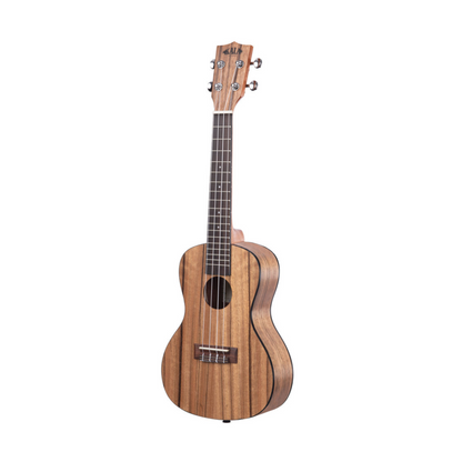 Kala KA-PWC/LH Left-Handed Pacific Walnut Concert Ukulele, designed with stunning walnut grain and crafted for left-handed players for a smooth playing experience.