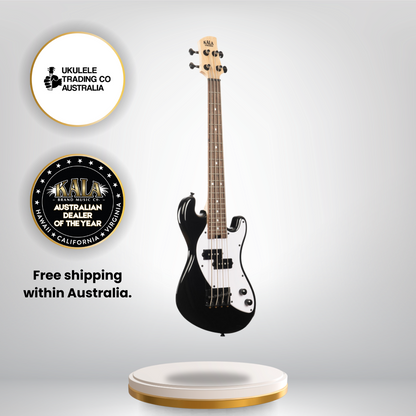 Kala Jet Black Fretted U•BASS® electric bass guitar