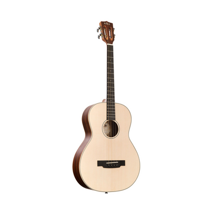 Kala KA-GTR Solid Spruce Top Pau Ferro Tenor Guitar with a bright tone and sleek design, perfect for players of all levels.