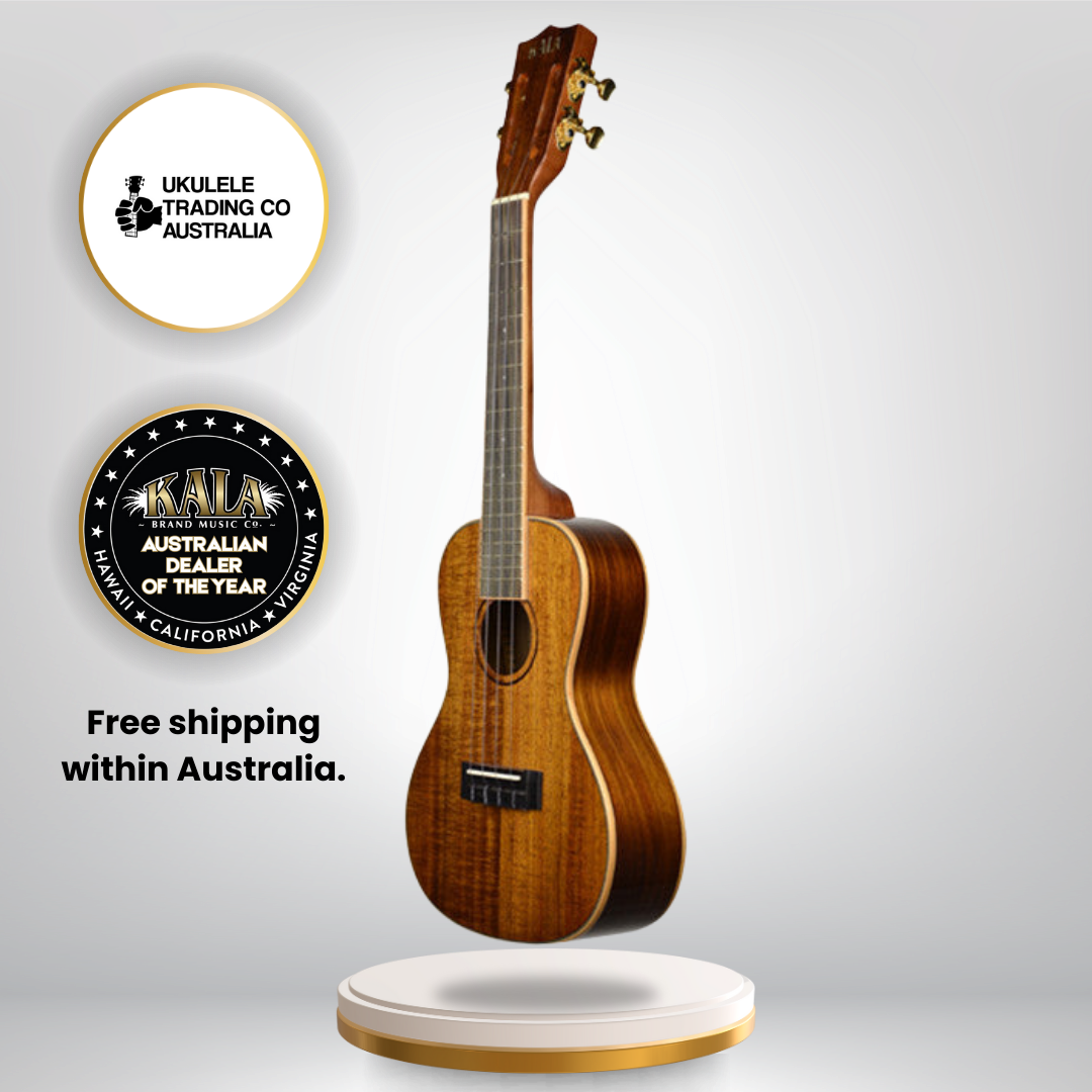 Kala KA-KCG Concert Ukulele – Hawaiian Koa Gloss Body with Maple Binding