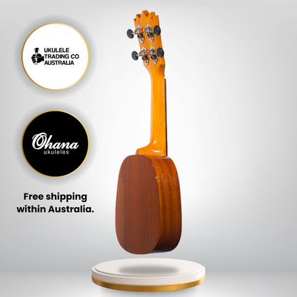 Ohana Sopranissimo Pineapple TTPK-25G – Solid Mahogany Teenie Tiny Ukulele