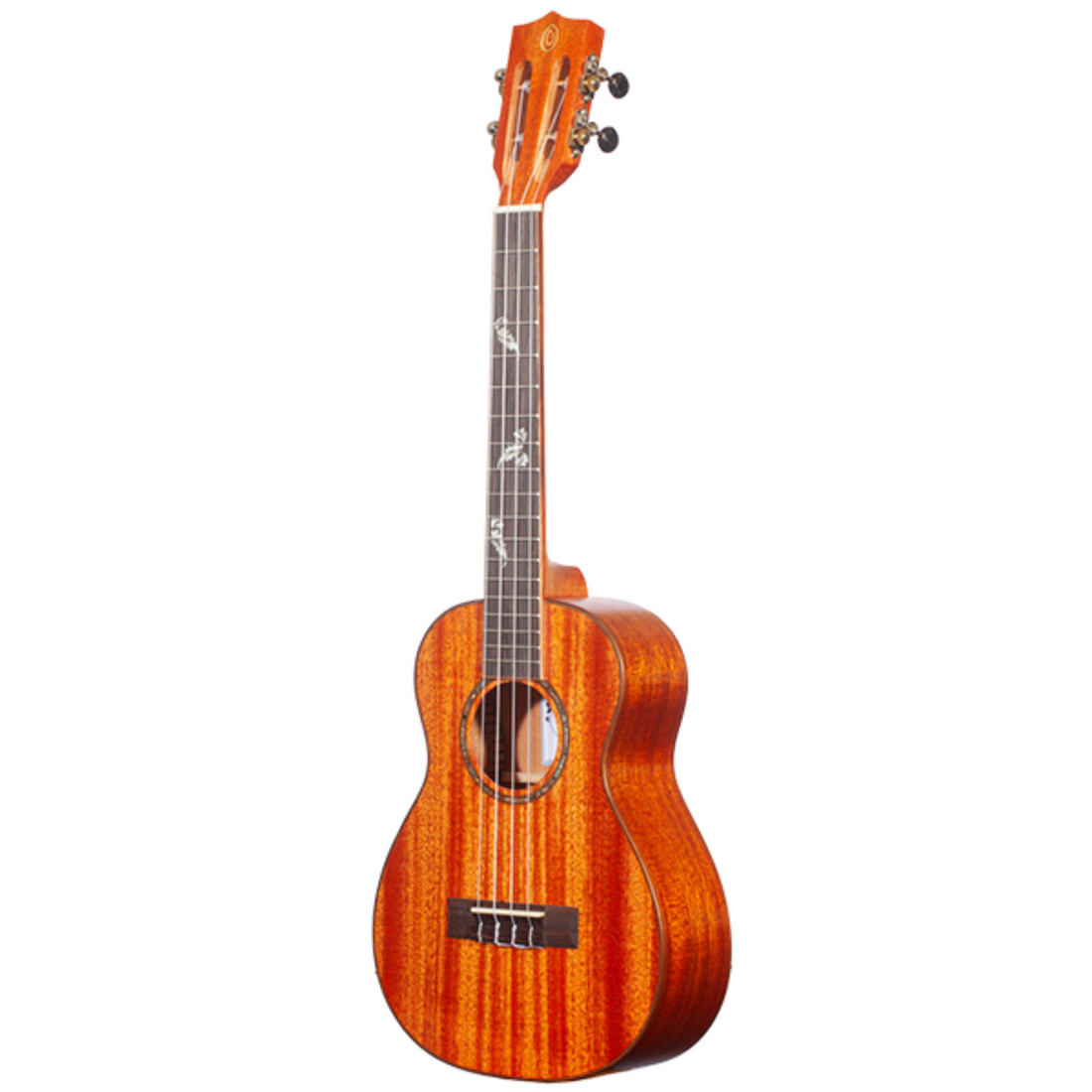 Ohana TK-32 Tenor Ukulele w/ Bag featuring all-solid mahogany, satin finish, slotted headstock, and warm, resonant tone for pure, classic sound.