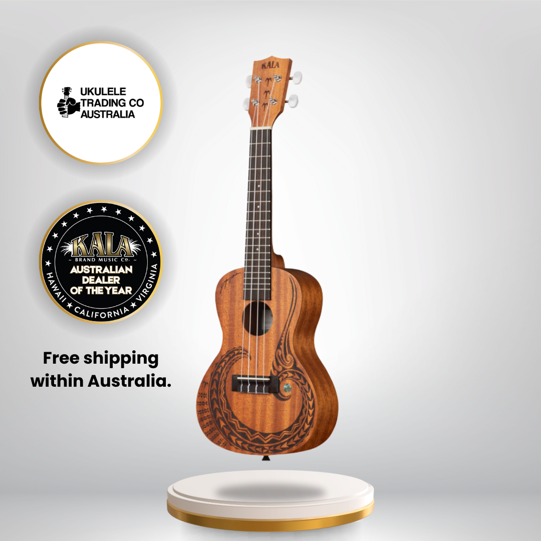 Kala concert ukulele soft gig bag compatible with Blackberry Candy Shoppe model.