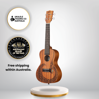 Kala concert ukulele soft gig bag compatible with Blackberry Candy Shoppe model.