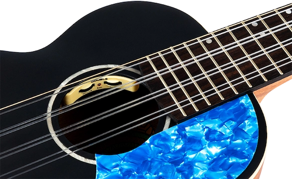 Flight IRIS8T Iris 8 Tenor 8-String Ukulele Solid Spruce Top Laminate Mahogany Back and Sides Active Pickup Tenor Ukulele Australia