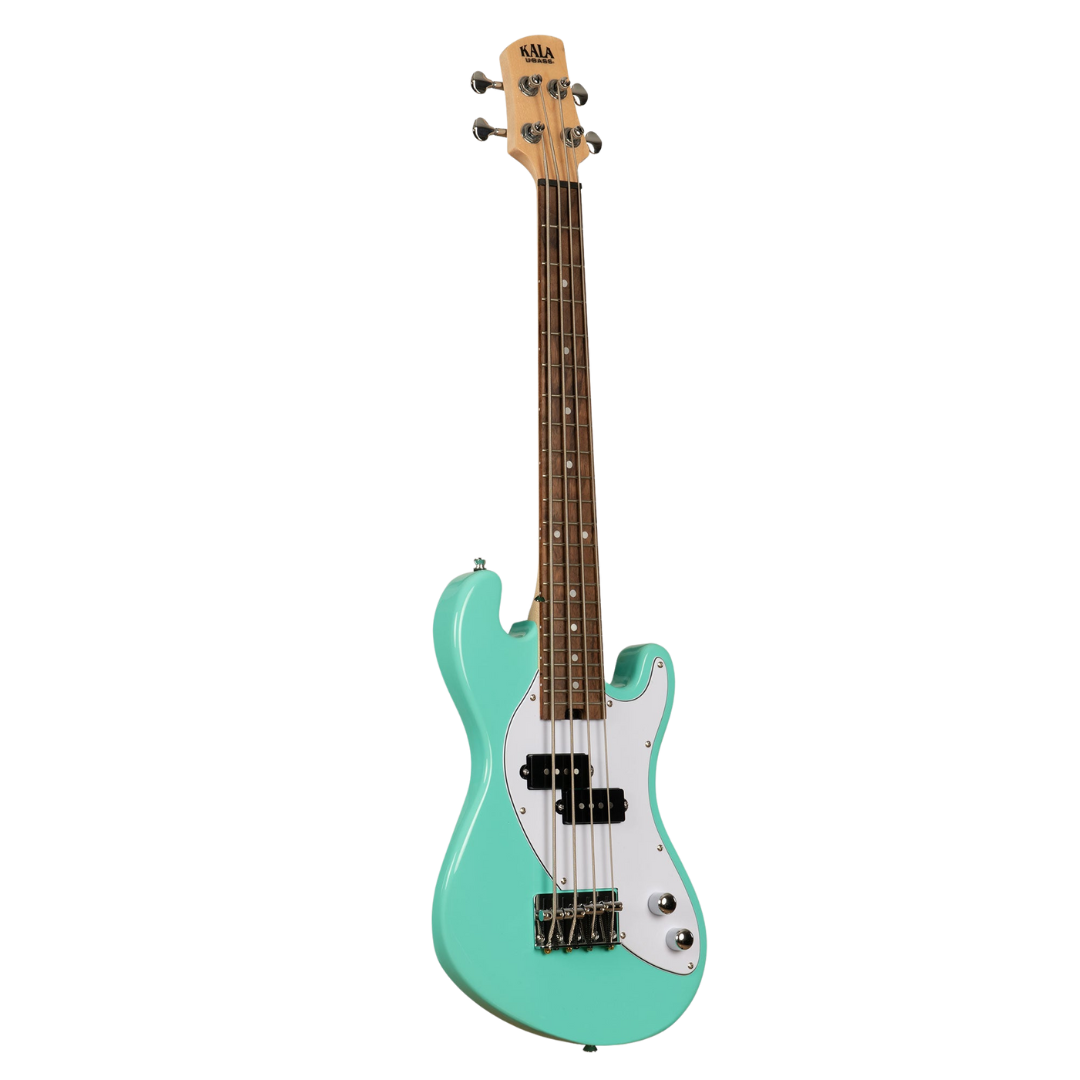 Surf Green Kala Solid Body U•BASS® with passive split-coil pickup for deep, punchy bass tones.