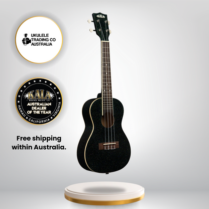 Kala Sparkle Series – Galaxy Black Concert Ukulele - KA-SPRK-BLACK