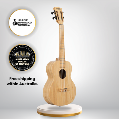 Eco-friendly Kala KA-BMB-T Bamboo Tenor Ukulele with free gigbag – beginner-friendly