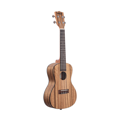 Kala KA-PWC/LH Left-Handed Pacific Walnut Concert Ukulele, designed with stunning walnut grain and crafted for left-handed players for a smooth playing experience.