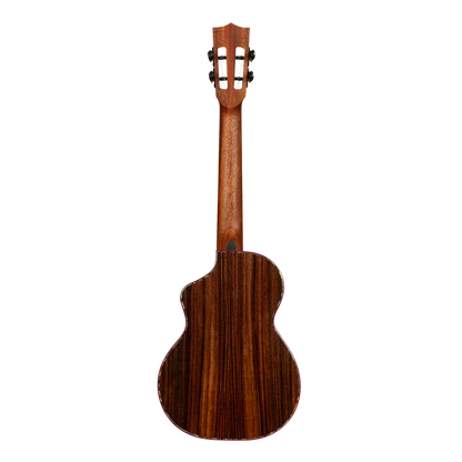 Kala Contour Deluxe Tenor Ukulele – Solid Spruce &amp; Rosewood with Cutaway + Bag - KA-CTD-SSRW-TG-C