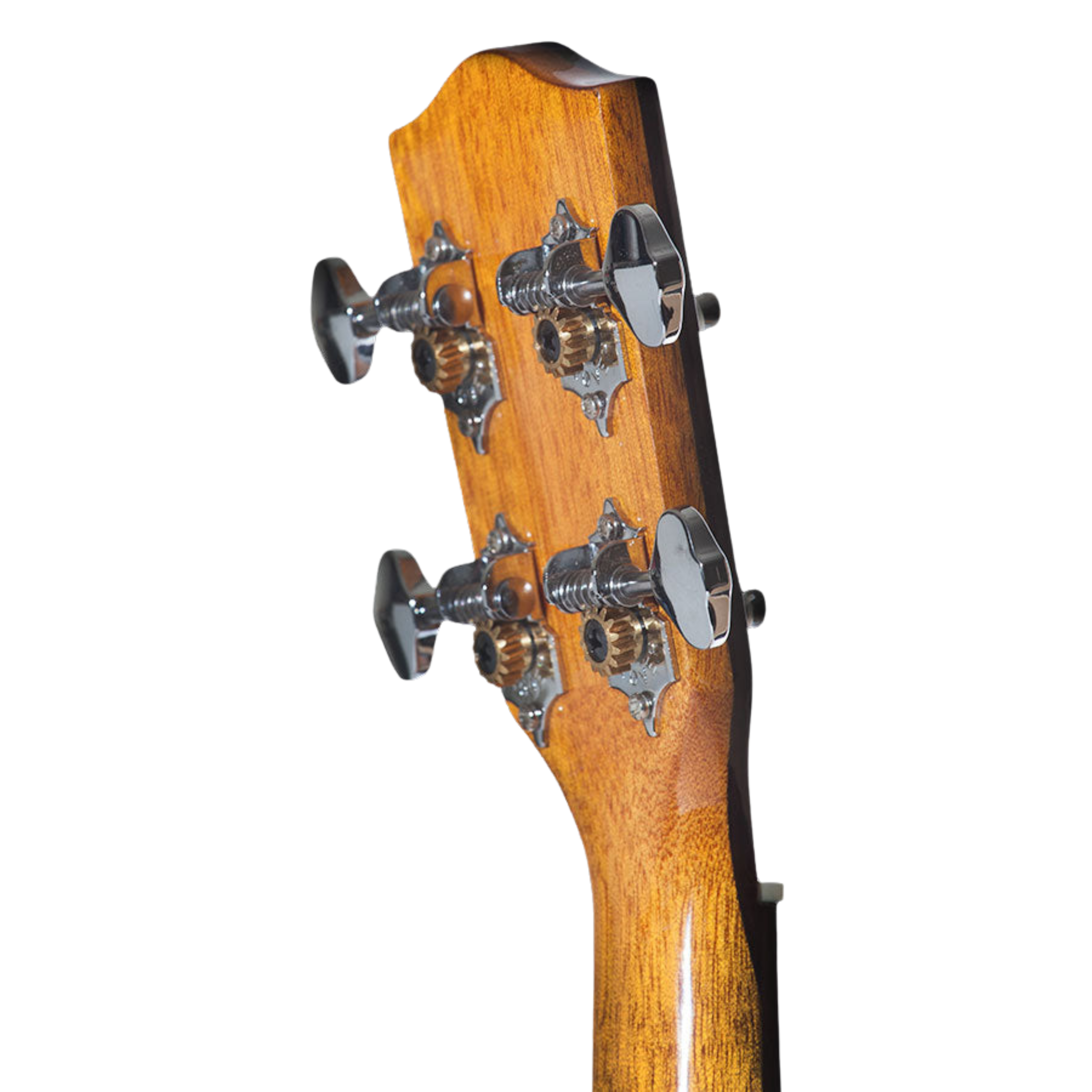Ohana Pineapple Series PKC-50G Concert Ukulele with solid cedar top, mahogany body, abalone rosette, and mellow, rich tone for a unique musical experience.