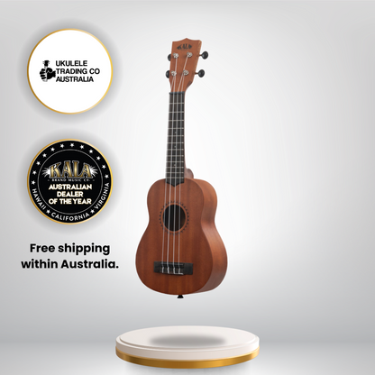 Kala KALA-LTP-S soprano ukulele starter kit with tuner, tote bag, and lessons
