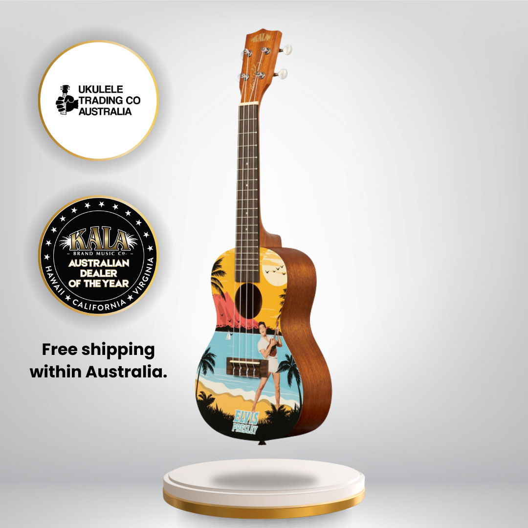 Elvis Blue Hawaii concert ukulele starter kit