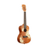 Kala KA-HIBISCUS-C Hibiscus Mahogany Concert Ukulele featuring a tropical hibiscus design, producing a warm and balanced sound.