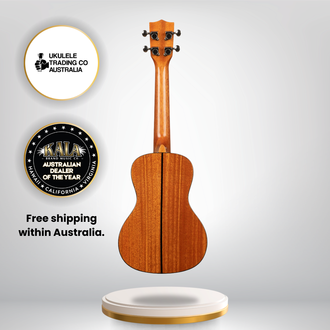 Kala KA-SCG Concert Ukulele – Solid Spruce Top, Mahogany Back &amp; Sides, Gloss Finish w/ Gigbag