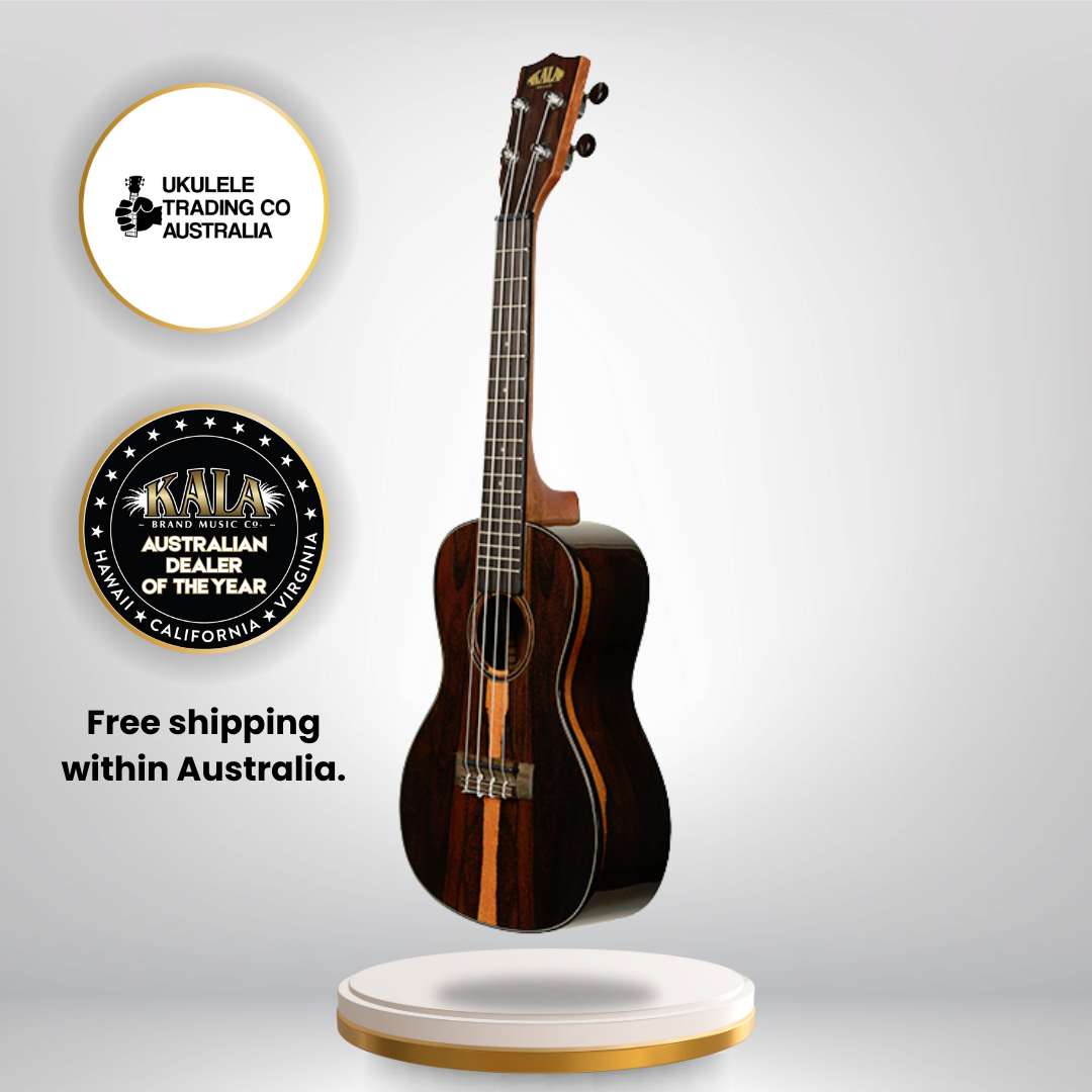 Kala KA-ZCT-C Concert Ukulele made from highly figured Ziricote wood