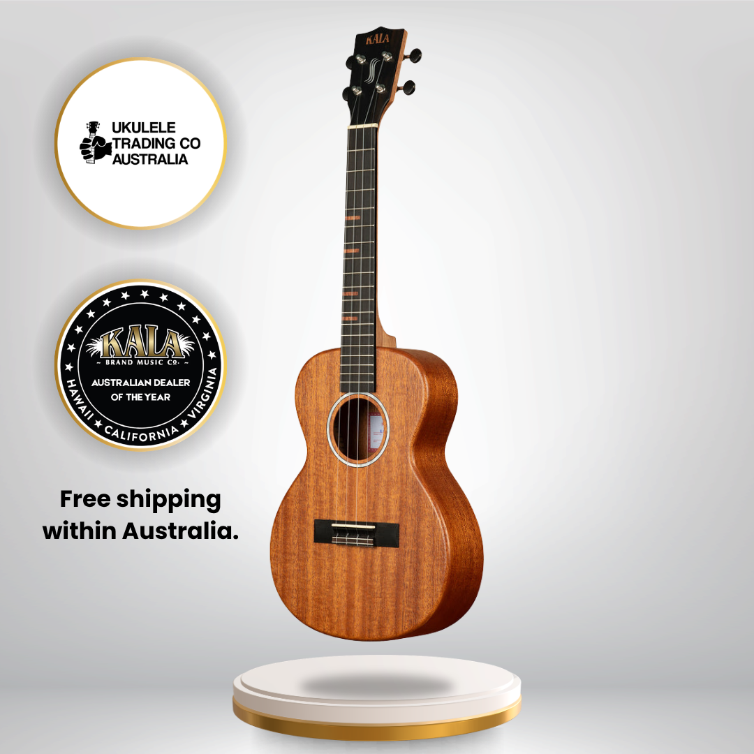 KA-WF-AMHG-T All Solid Mahogany Waterfall Tenor Ukulele