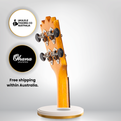 Ohana Sopranissimo Pineapple TTPK-25G Solid Mahogany Mini Ukulele – teenie tiny size with big sound