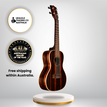 Kala KA-EBY-C Ebony Concert Ukulele with Gigbag