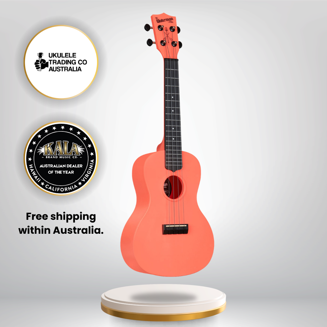 KA-R-WMS-PK-C Kala Waterman Concert Ukulele Recycled Eco Concert Ukulele Australia