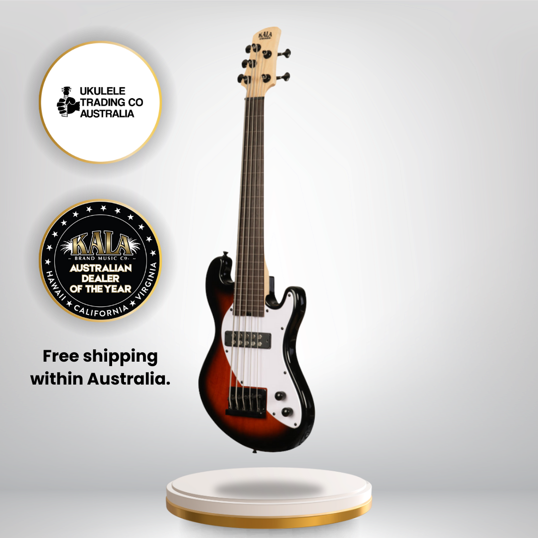 Kala Sunburst 5-string fretless U•BASS® electric bass