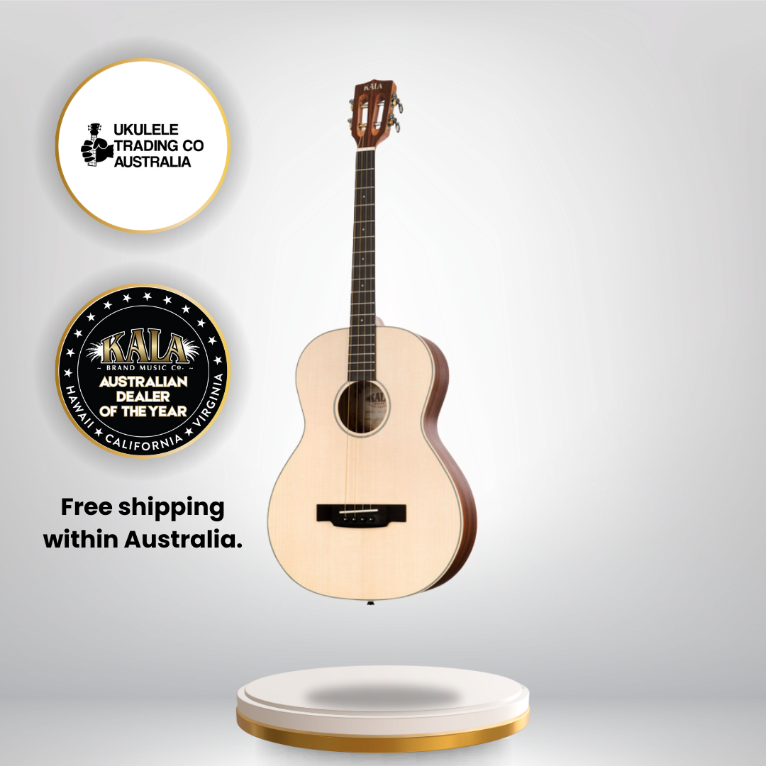 Solid spruce top pau ferro tenor guitar with satin finish