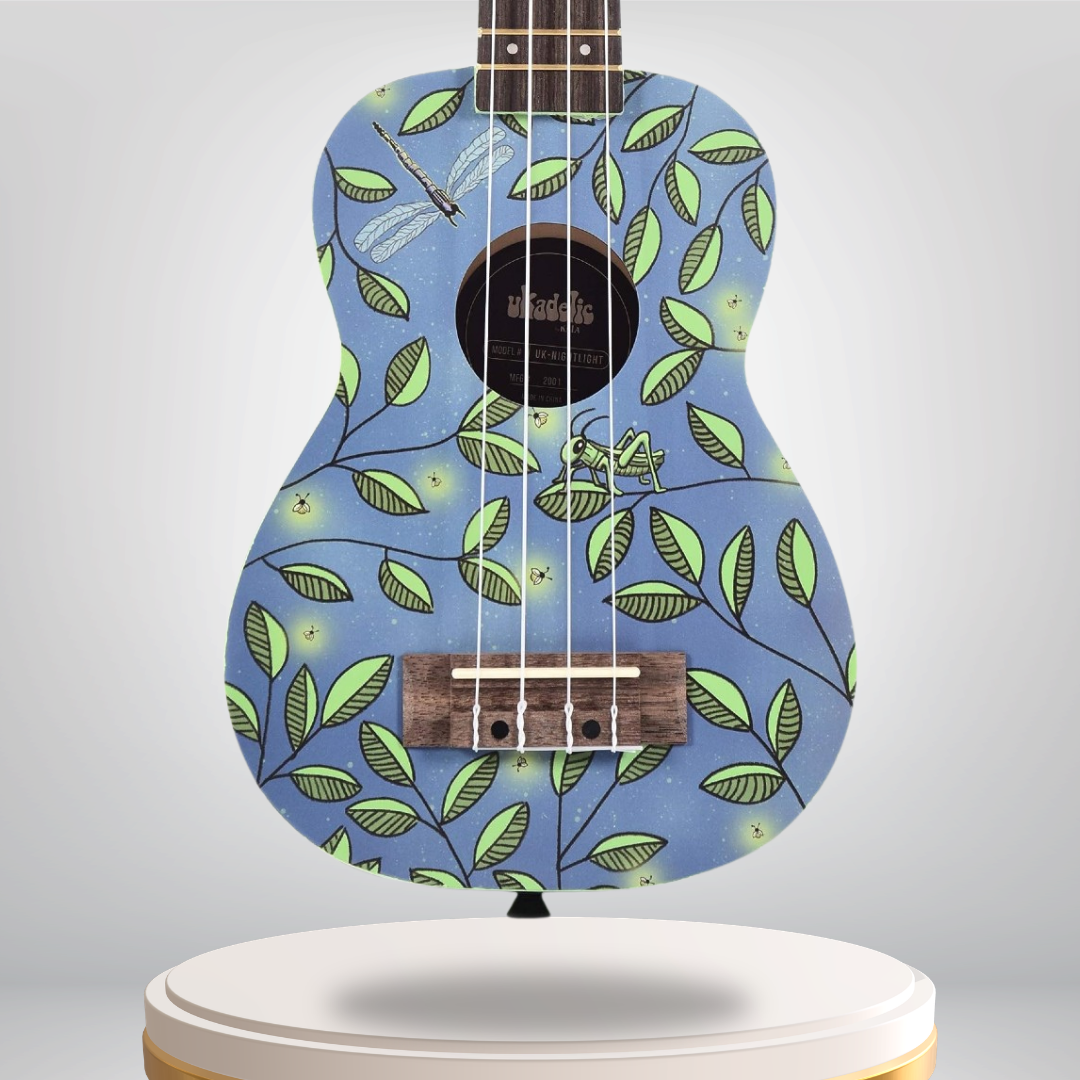 NUKNIGHTLIGHT Kala Ukadelic Night Light Soprano Ukulele Art Series Soprano Ukulele Australia