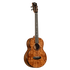 Kala Contour All Solid Gloss Acacia Baritone Ukulele with rosewood binding, two-tone eclipse wood rosette, and contoured comfort edge for a rich, balanced sound and easy playability.