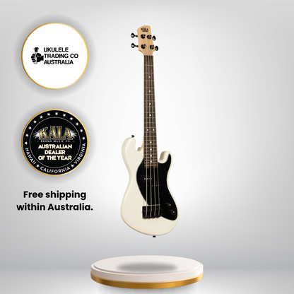 Kala Solid Body 4-String Sweet Cream Fretted U•BASS® – UBASS-SB-CR-FS