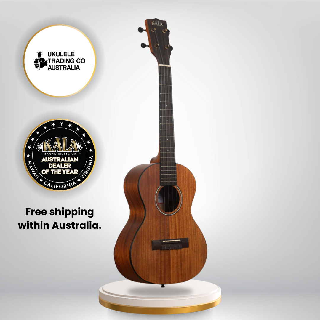Kala KA-KOA-T Satin Hawaiian Koa Tenor Ukulele with Gigbag – Premium Hawaiian Koa wood